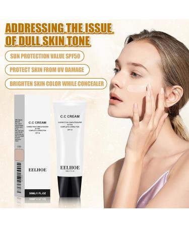 Dongcill CC CREAM for color correction full coverage foundation with SPF 50 long lasting hydrating concealer for up to 24 hours of moisture natural 30 g - Buy Online on GoSupps.com