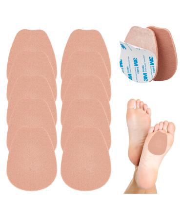NICENEEDED 5 Pairs Felt Tongue Pads Adhesive Tongue Pad Cushion White Non Slip Soft Tongue Cushion Inserts Shoes Pad Foot Pads Metatarsal Cushions for Men and Women