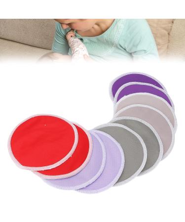 Washable Nursing Breast Pads - Highly Absorbent Comfortable Fit for Sensitive Skin 10pcs - Prevent Milk Leaking | International Shipping - Buy Online on GoSupps.com