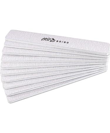 PANA Jumbo Double-Sided Zebra Emery Nail File 80/80 Grit - 50 Pack - For Manicure, Pedicure, Natural, and Acrylic Nails - Buy Online on GoSupps.com