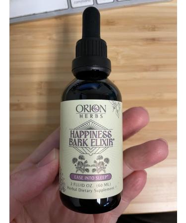 ORION HERBS Happiness Bark Elixir - Nighttime Calm Emotional Balance & Sleep Support with Albizia Zizyphus & Curcuma - Sleep Supplement Liquid Drops - Herbal Relaxation Drops USA Made (2oz) - Buy Online on GoSupps.com