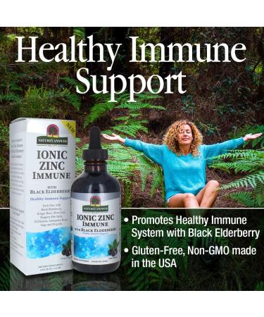 Ionic Zinc & Black Elderberry Immune Support - Nature's Answer 4 fl oz - Buy Online on GoSupps.com