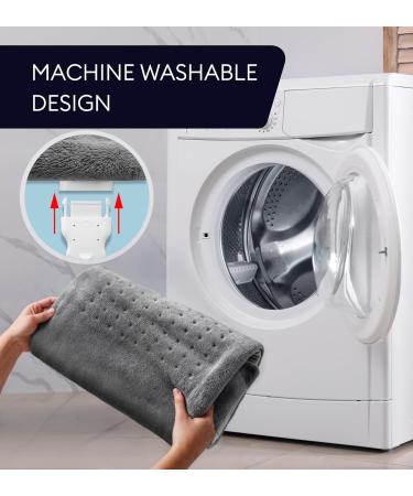 GENIANI Heating Pad for Back Pain - 2X-Large 18"x26" - Tabby Gray - Buy Online on GoSupps.com