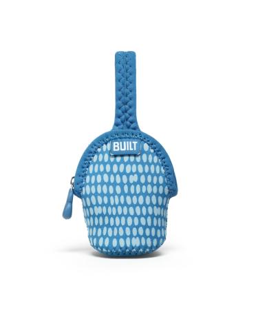 Built Paci-Finder Baby Double Pacifier Holder  Dribble Dots Blue