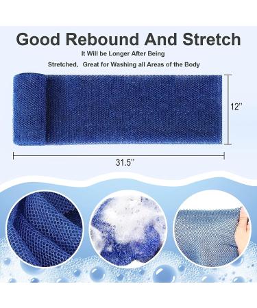 Yiclick Exfoliating African Net Sponge 3 Pcs - Body Scrubber and Washcloth Set for Shower and Bath - Exfoliating Loofah Sponge for Smooth Skin - 3 Count - Buy Online on GoSupps.com