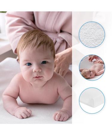 Terry Cloth Changing Mat Protector with Raised Edge - White | Premium Soft Absorbent & Waterproof Design for Babies - Shop Now! - Buy Online on GoSupps.com
