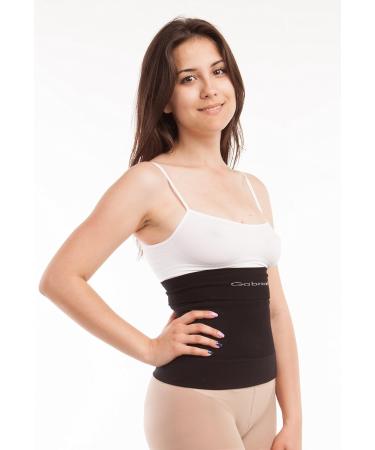 GABRIALLA Milk Fiber Breathable Body Shaping Abdominal and Back Support Binder BSM-705 Black Large - Buy Online on GoSupps.com