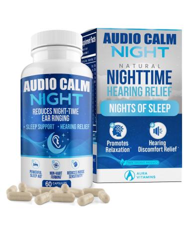 Night (60 Caps) | Natural Tinnitus Relief Supplement for Sleep | Eases Nighttime Ear Ringing and Hearing Discomfort | Non-Habit Forming Sleep Aid 60 Caps (Pack of 1)