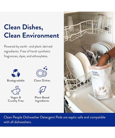 Plant-Based Lemon Dishwasher Pods - Residue-Free & Grease-Fighting - 60 Pack - Buy Online on GoSupps.com