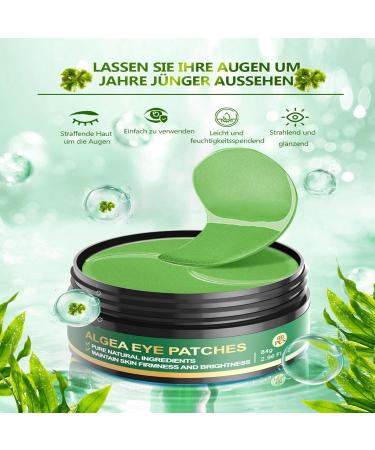 Atsense Eye Pads - 60 Hyaluron & Retinol Patches for Dark Circles Puffiness & Aging - Collagen & Sea Urchin Infused Eye Masks - Buy Online on GoSupps.com