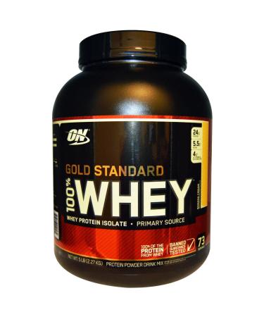 Optimum Nutrition 100% Whey Gold Standard 2270 g can flavour: banana