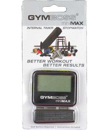 Buy Gymboss Minimax Interval Timer & Stopwatch - Black-Yellow Soft Coating | International Shipping Available - Buy Online on GoSupps.com