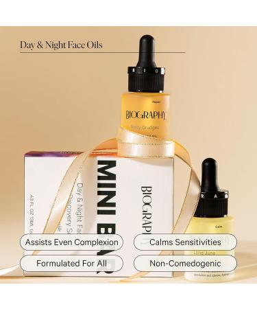 Facial Oil Gift Set- Skin Care Kit for Women- Smoothing Quieting Moisturizer & Hydrator- Daily & Overnight Use- Beauty Travel Size Skincare Set- Ideal Gift for Women & Teens- Mini Bar by Biography - Buy Online on GoSupps.com