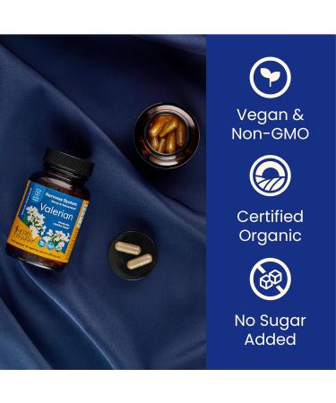 Herb Pharm Valerian Root Sleep Support Capsules: Certified Organic Sleep Aid for Adults Valeriana Extract for Relaxation Non-Bitter Melatonin Free Vegan 30-60 Day Supply 60 Capsules* - Buy Online on GoSupps.com