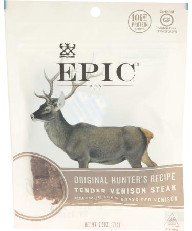 EPIC PROVISIONS Hunter's Recipe Venison Bites, 2.5 OZ