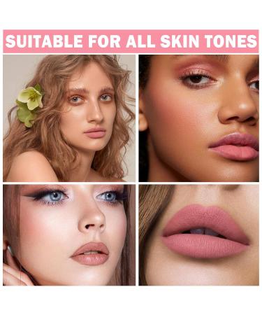 Matte Nude Lipstick - Velvet Heart Shaped Long Lasting Non-Stick Cup Lip Tint for Women - 03 Nude | Shop Internationally - Buy Online on GoSupps.com