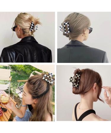 Pack of 3 Hair Claw Clips Medium Hair Claw for Thick and Thin Hair 6.5 cm Celluloid Hair Clips Women's Medium Hair Claw Clips for Hair 3 Colours 3 pack Color B - Buy Online on GoSupps.com
