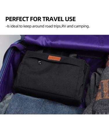 FIREDOG Black Large Smell Proof Pouch 9x4x5 - Odor Proof Bag with Carbon Lining for Smoking Stash - Buy Online on GoSupps.com