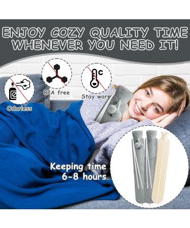 Frasheng 2L Long Hot Water Bottle - 74cm Hose Perfect for Neck Shoulder & Abdomen Relief | 4-Pack Heat Bottles - Ideal Women s Gift - Buy Online on GoSupps.com