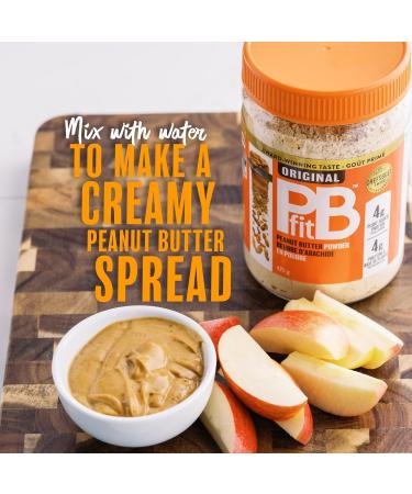 PBfit All-Natural Peanut Butter Powder Peanut Butter Powder from Real Roasted Pressed Peanuts Low in Fat High in Protein 4g of Protein 425g (15oz) - Buy Online on GoSupps.com