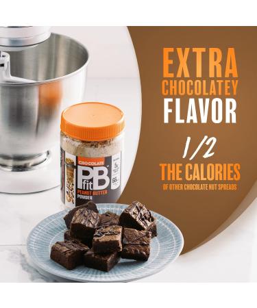  PBfit PBfit Chocolate Peanut Butter Powder 88% less fat 5g of protein natural gluten-free nut butter - Buy Online on GoSupps.com