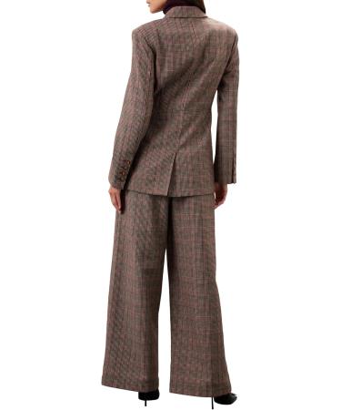 Ronny Kobo Collective Women's Cut Out Tweed Blazer Brown 14 - Buy Online on GoSupps.com