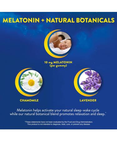 MidNite Deep Sleep Extra Strength 10 mg Melatonin Sleep Aid Non-Habit Forming Herbal Dietary Supplement for Adults Drug-Free Gluten-Free Lactose-Free Vegetarian-Friendly 36 Gummies - Buy Online on GoSupps.com