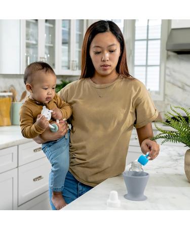 Ingenuity Bokee Hands-Free Baby Bottle Holder - Grey - Buy Online on GoSupps.com