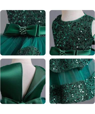 Miipat Baby Girl Tulle Sequin Princess Party Dress 12-18 Months Green - Buy Online on GoSupps.com