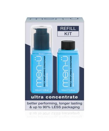 Men- refill set for daily use moisturizing conditioner up to 200 applications vegan for smooth texture and shine 1 piece 1 piece (1 Pack)