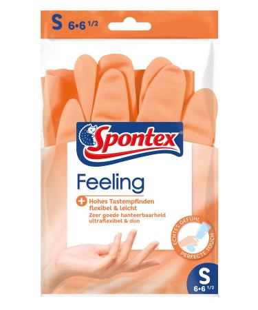 Spontex Feeling Household gloves for all sensitive plaster and maintenance work in the household high tavern size S (12 x 1 pair) S (12 pairs)