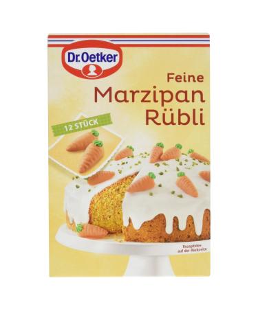 Dr.Oetker Feine Marzipan R bli 42 g half-bracket figures in carrot shape marzipan decor for decorating carrot cakes edible cake and cake decoration