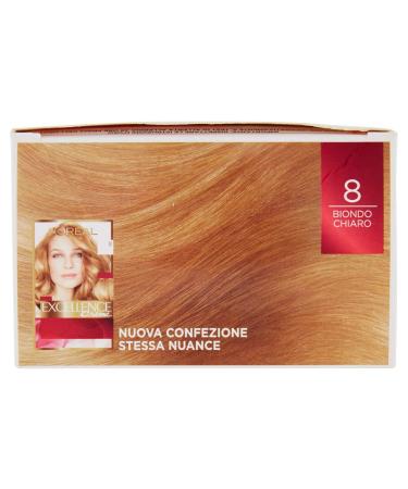Buy L'Oreal Excellence No.8 Light Blonde Hair Dye - International Shipping Available - Buy Online on GoSupps.com