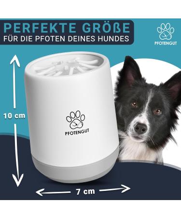 Pfotengut Dog Paw Cleaner - Gentle & Effective for Small & Large Dogs | Includes Suction-Strong Microfiber Towel - Buy Online on GoSupps.com