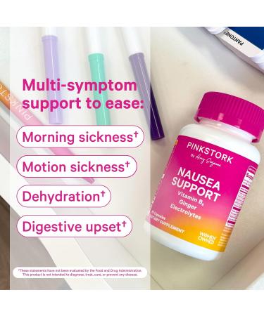 Pink Stork First Trimester Essentials Supplement Bundle - Total Prenatal Vitamin + DHA and B6 Ginger Electrolyte Capsule for Morning Sickness Pregnancy Must Have - Buy Online on GoSupps.com
