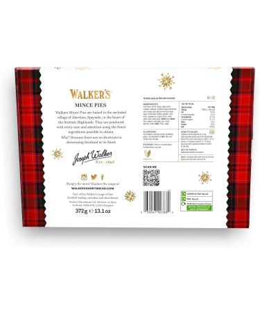 WALKER'S SHORTBREAD Luxury Mince Pies 372g (Pack Of 6) - Buy Online on GoSupps.com