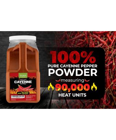 TOSS Extreme Hot Red Cayenne Pepper 90000 Heat Units - 6 LB Commercial Kitchen Spice - Buy Online on GoSupps.com