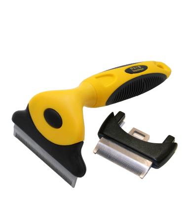 Pet Republique Dog Deshedding Tool - for Dogs, Cats, Rabbits, Any Furry Pets  Reduce Shedding with Varies Size Blades - Replaceable Blades 1.8" & 3.0" (S & L) Blades
