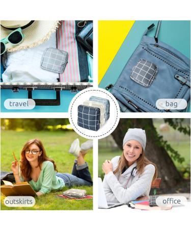 3PCS Period Bag and Menstrual Pad Storage Pouch Set - Portable & Reusable Sanitary Napkin Bags for Women and Teen Girls - Buy Online on GoSupps.com
