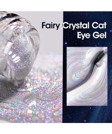 Gellen Cat Eye Gel Nail Polish - 18ml Rainbow Glitter UV Gel for Stunning Magnetic Nail Art | Reflective Holographic Effects - Buy Online on GoSupps.com