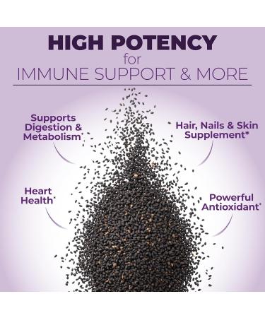 Black Seed Oil - Cold Pressed Black Seed Oil Capsules - Provides Vitamin E & Omega 3 6 9 - High Potency (1500mg) for Immune & Joint Support Antioxidants Digestion Hair Skin Nails - Vegan 90 Caps - Buy Online on GoSupps.com