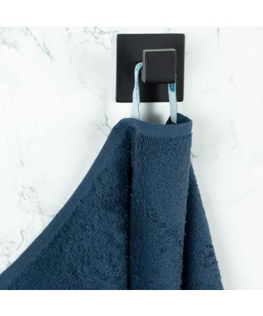 Zollner 10 Set Dark Blue Guest Towels 30x50 cm - Soft Strong & Hotel Quality - Washable Cotton with Hanger - Buy Online on GoSupps.com