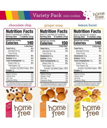 Homefree Treats Vegan Cookies Variety Pack - Allergy Safe School Snacks - Peanut, Gluten, Egg, Dairy Free - Yummy Crunchy Cookie Assortment - Kosher Pareve (6 Count) - Buy Online on GoSupps.com