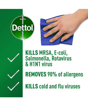 Dettol All Purpose Multi Surface Cleaner Spray, Bleach and Odor Free, 152.16 fl oz - Pack of 6 - Buy Online on GoSupps.com