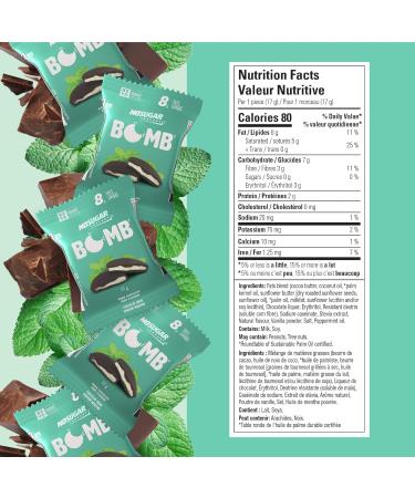 No Sugar Keto Bombs Fulfills Sweet Craving Without Compromising Keto Month supply Low Net Carb (1g) Sugar Free (0g) Keto Cup Snacks with 7g Healthy Fat - Gluten Free All Natural Non-GMO (510g Chocolate Mint) Chocolate Mint 30 count (Pack of 1) - Buy Online on GoSupps.com