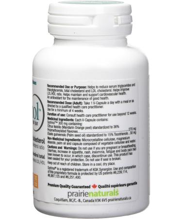 Prairie Naturals Sytrinol Cholest-Force One-A-Day helps to reduce serum triglycerides/triacylglycerols/Total cholesterol/LDL cholesterol supports cardiovascular health - 60 Vegan capsules. Non-GMO Gluten Free - Buy Online on GoSupps.com