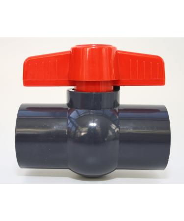 Ball valve 32mm with 2 x adhesive socket made of PVC - U 10 bar DIN 8063 - Buy Online on GoSupps.com