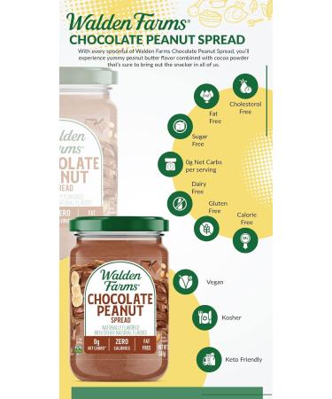 Walden Farms Calorie Free Peanut Spread - Chocolate - 12 Oz - Buy Online on GoSupps.com