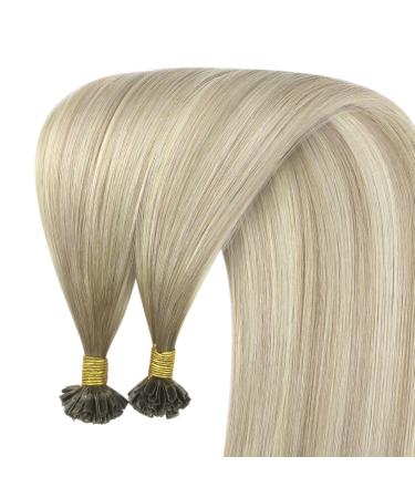Youngsee Bonding Extensions - Real Hair Ombre 45cm Remy Hair U-Tip Extensions | Ashblond & Platinblond 50g #18/60a/60 | International Shipping - Buy Online on GoSupps.com