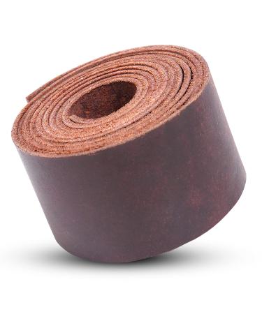 Leather Strap - Full Grain Buffalo Leather Strips for Crafts  Brown Leather Straps Ideal for Arts and Crafts, Tooling, Jewelry, DIY Home Decor, & More - Durable Tooling Leather Strip (1.5" x 60") - Buy Online on GoSupps.com